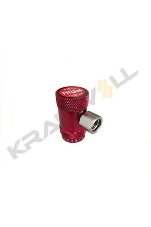ÖLMEZ OTO YEDEK PARÇA KRAFTVOLL 19015064 Gaz Basma Vanasi (Hp Quick Coupler) Yuksek Basinc R1234Yf  M14X1,5 Acme X M1/4 Sae