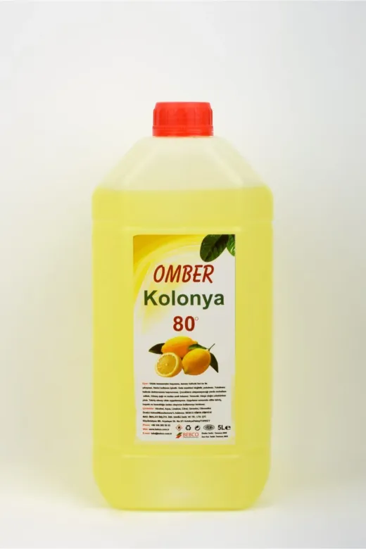 OMBER OMBR202130030 Limon Çiçeği Kolonya 5 Lt 80 Derece