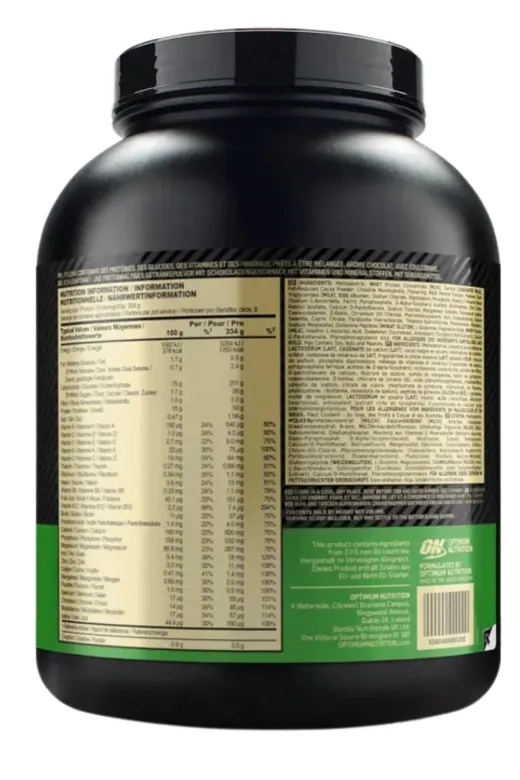 ON Optimum Nutrition 5060469985206 Serious Mass Çikolata 2.73Kg 8 Servis Kas Gelişimi Ve Kilo Artışı Destekleyici Besin Seti