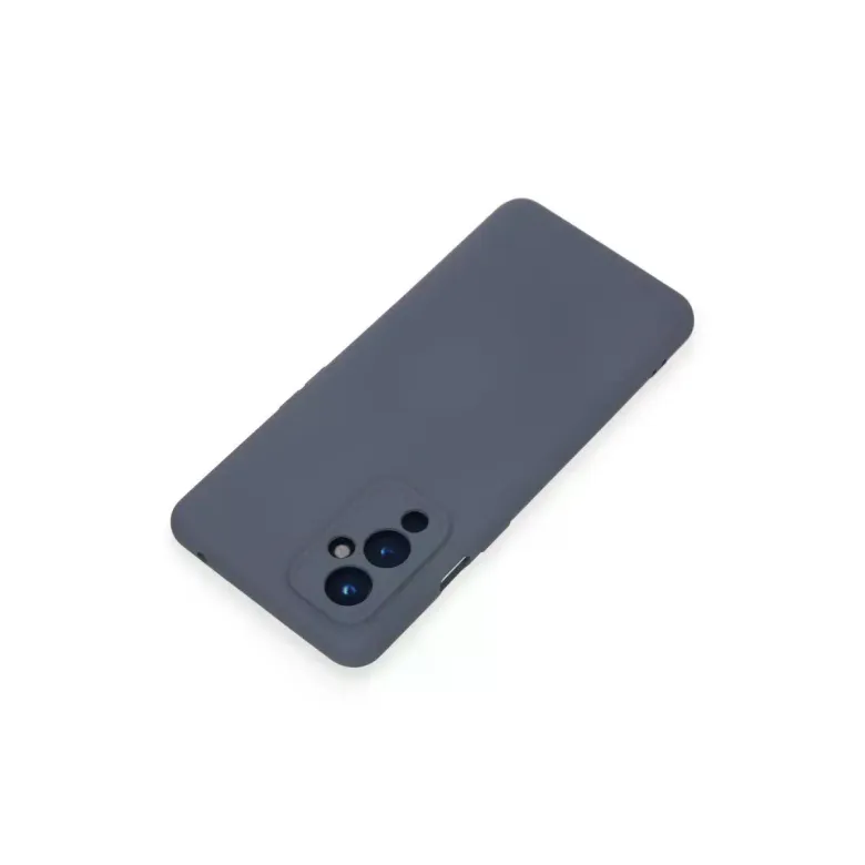One Plus 9 Kılıf Nano içi Kadife Silikon - Gri