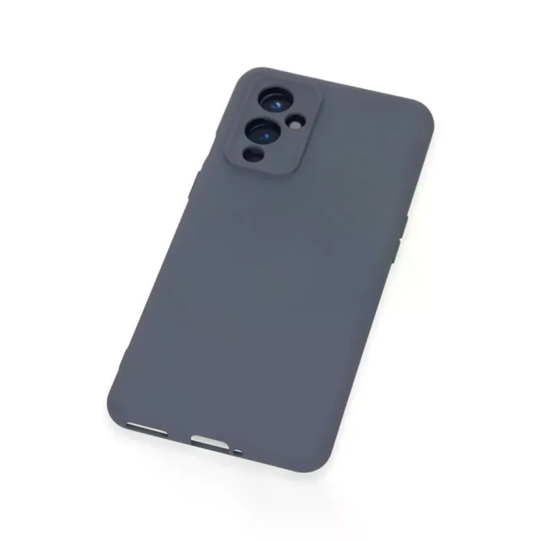 One Plus 9 Kılıf Nano içi Kadife Silikon - Gri