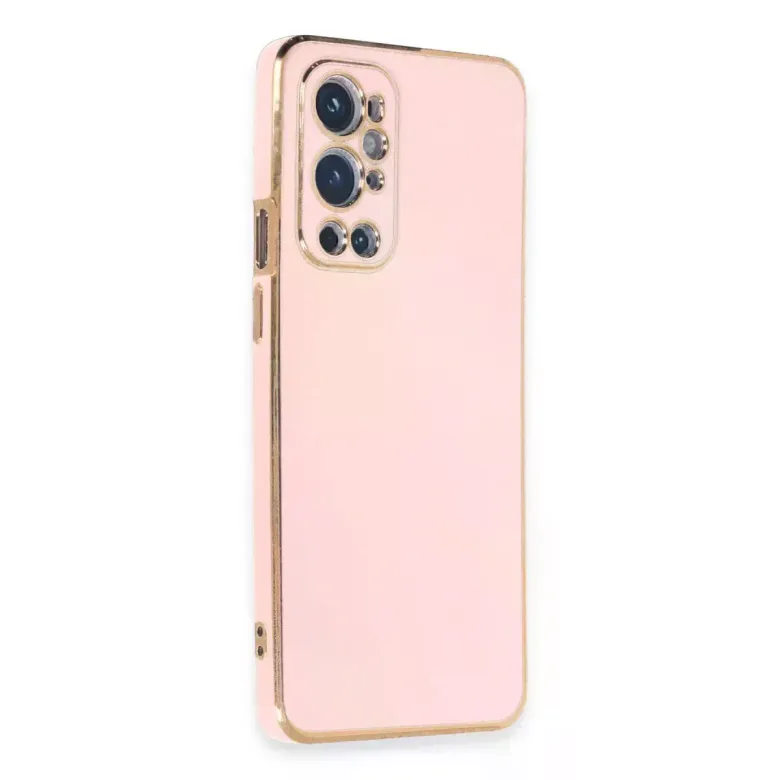 One Plus 9 Pro Kılıf Volet Silikon - Pembe