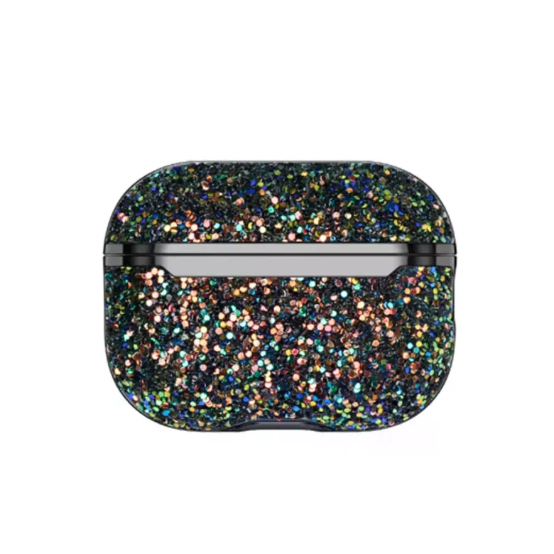 Onegif Apple Airpods 3 (3.nesil) Bright Simli Airpods Kapak - Siyah