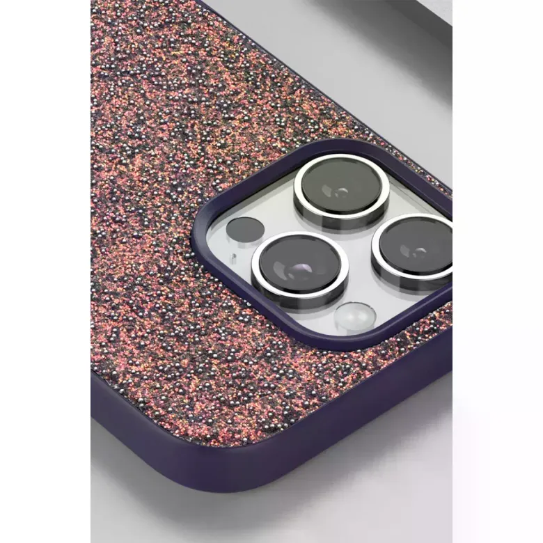 Onegif Apple İphone 16 Pro Bright Simli Kapak - Çöl Titanyum