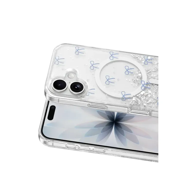 Onegif İphone 16 Misk Simli Magsafe Kapak - Desen 3