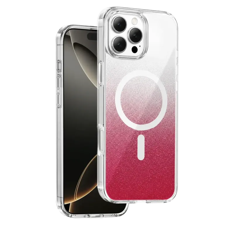 Onegif İphone 16 Pro Max Sora Simli Magsafe Kapak - Kırmızı