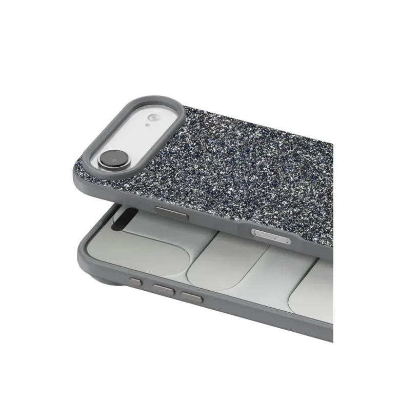 Onegif İphone 17 Air Bright Simli Kapak - Gümüş