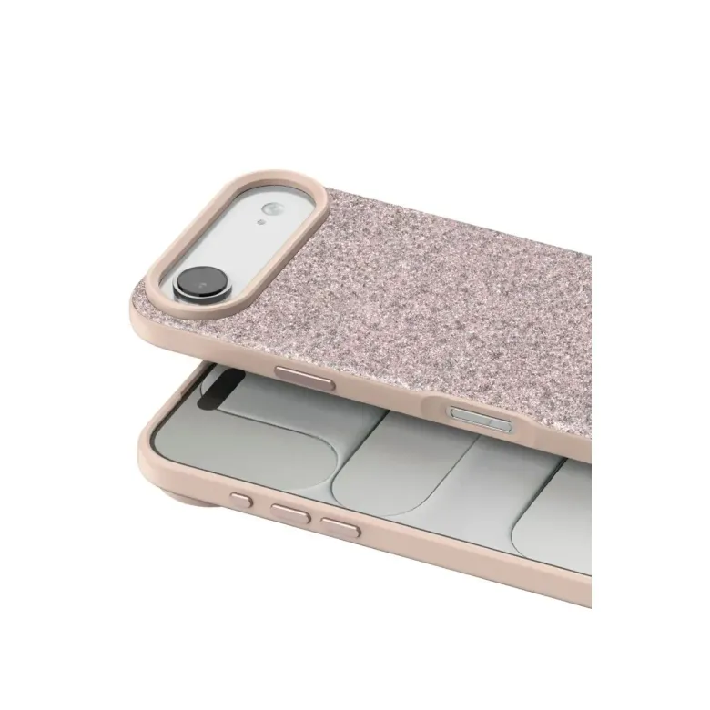 Onegif İphone 17 Air Bright Simli Kapak - Pembe