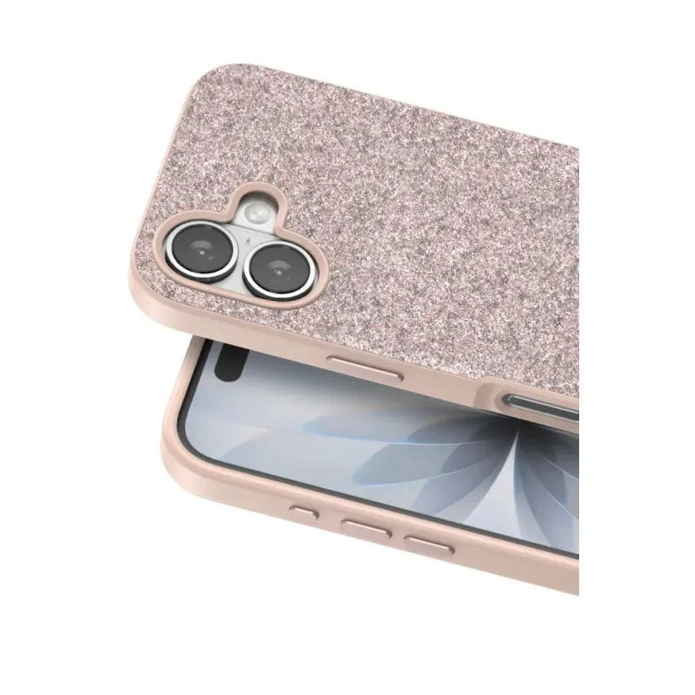 Onegif İphone 17 Bright Simli Kapak - Pembe