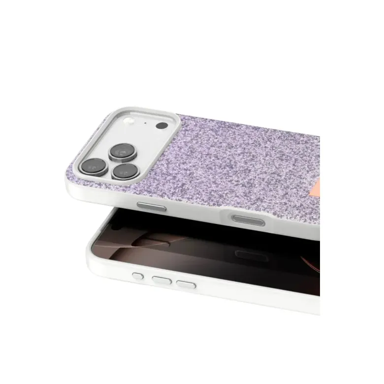 Onegif İphone 17 Pro Bright Simli Kapak - Lila