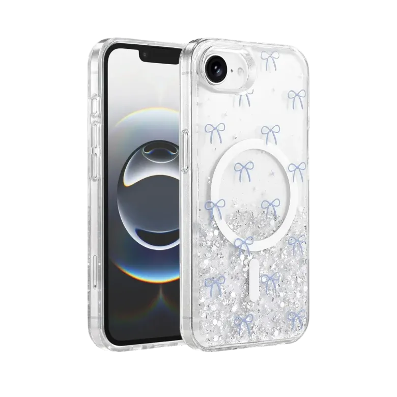 Onegif İphone 17e Misk Simli Magsafe Kapak - Desen 3