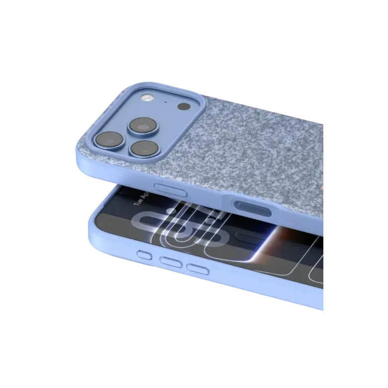 Onegif İphone 18 Pro Max Bright Simli Kapak - Mavi