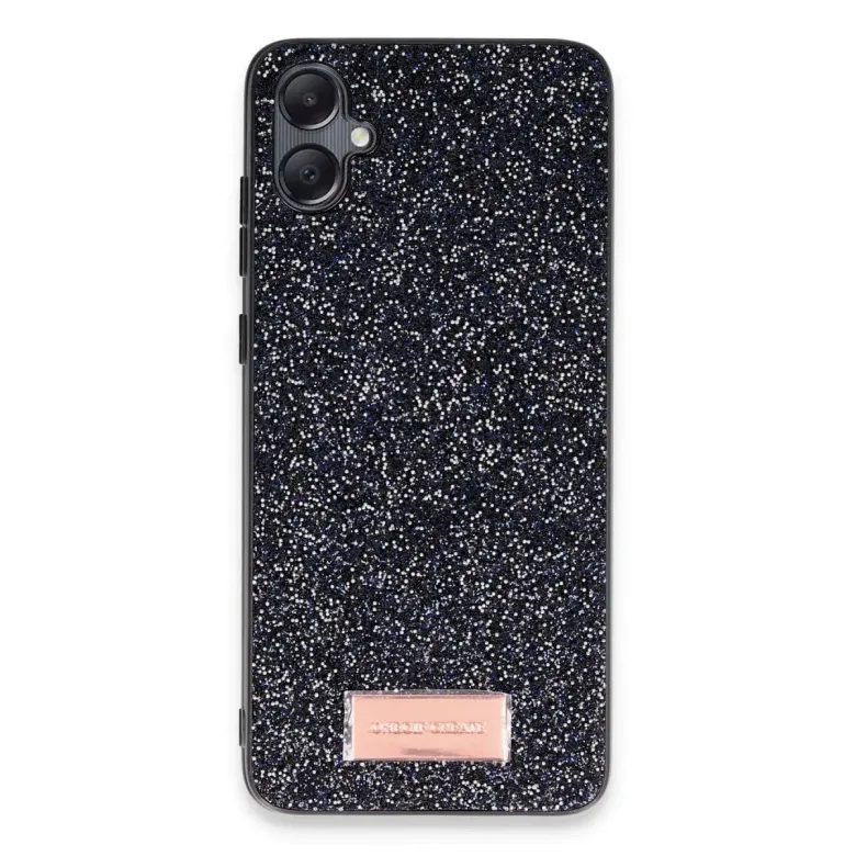 Onegif Samsung Galaxy A05 Bright Simli Kapak - Siyah