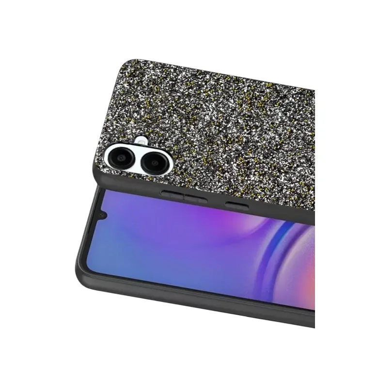 Onegif Samsung Galaxy A07 4g Bright Simli Kapak - Gold