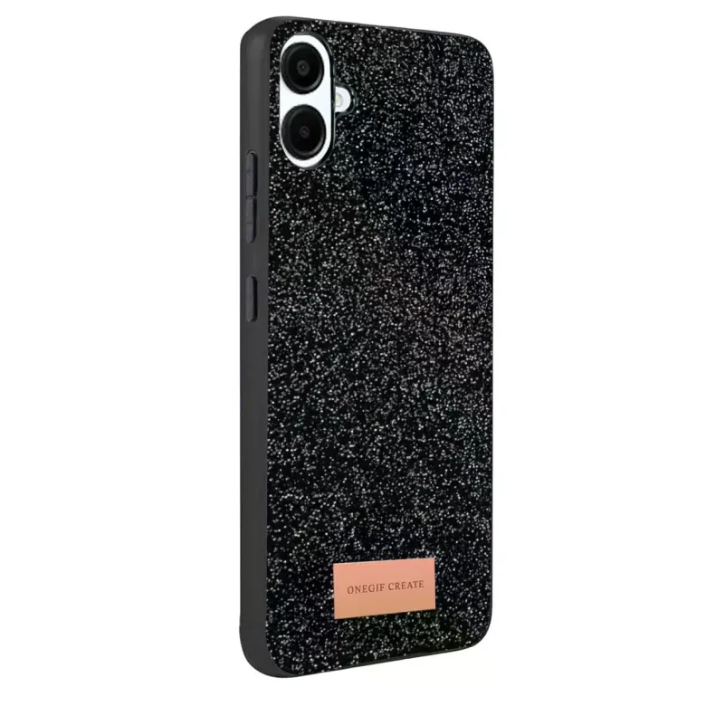 Onegif Samsung Galaxy A07 4g Bright Simli Kapak - Siyah