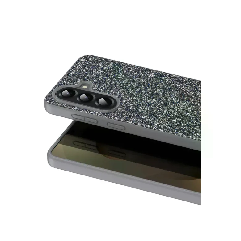 Onegif Samsung Galaxy A17 5g Bright Simli Kapak - Gümüş