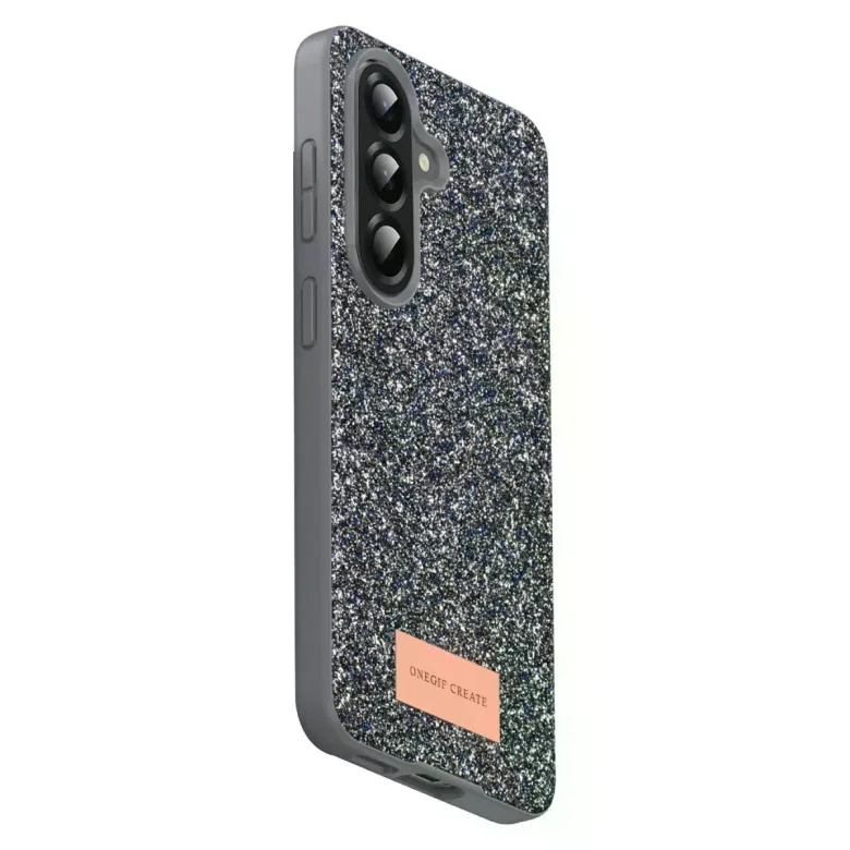 Onegif Samsung Galaxy A17 5g Bright Simli Kapak - Gümüş