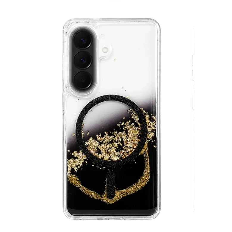 Onegif Samsung Galaxy A37 5g Lotus Simli Magsafe Kapak - Siyah