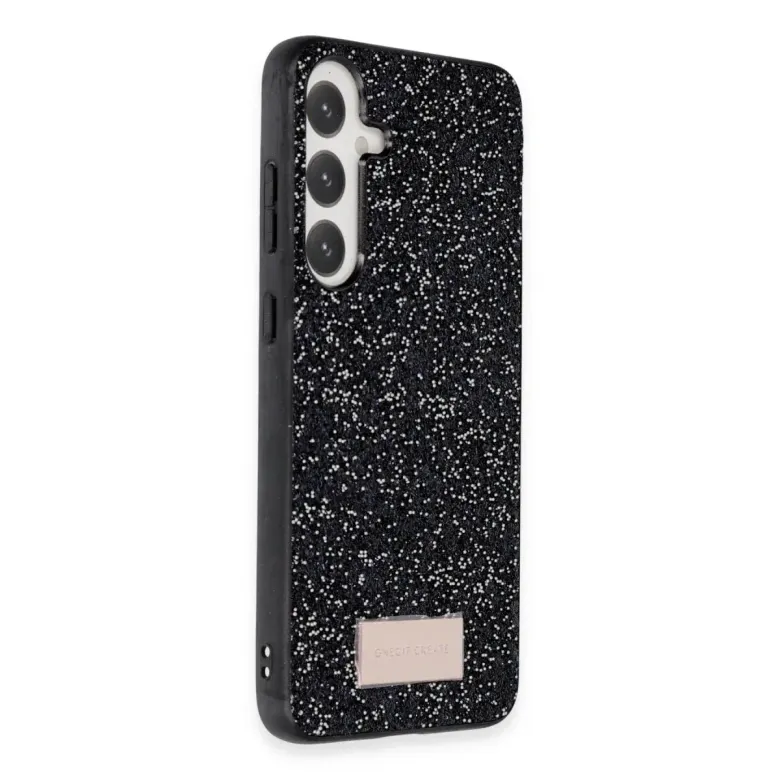Onegif Samsung Galaxy A55 5g Bright Simli Kapak - Siyah