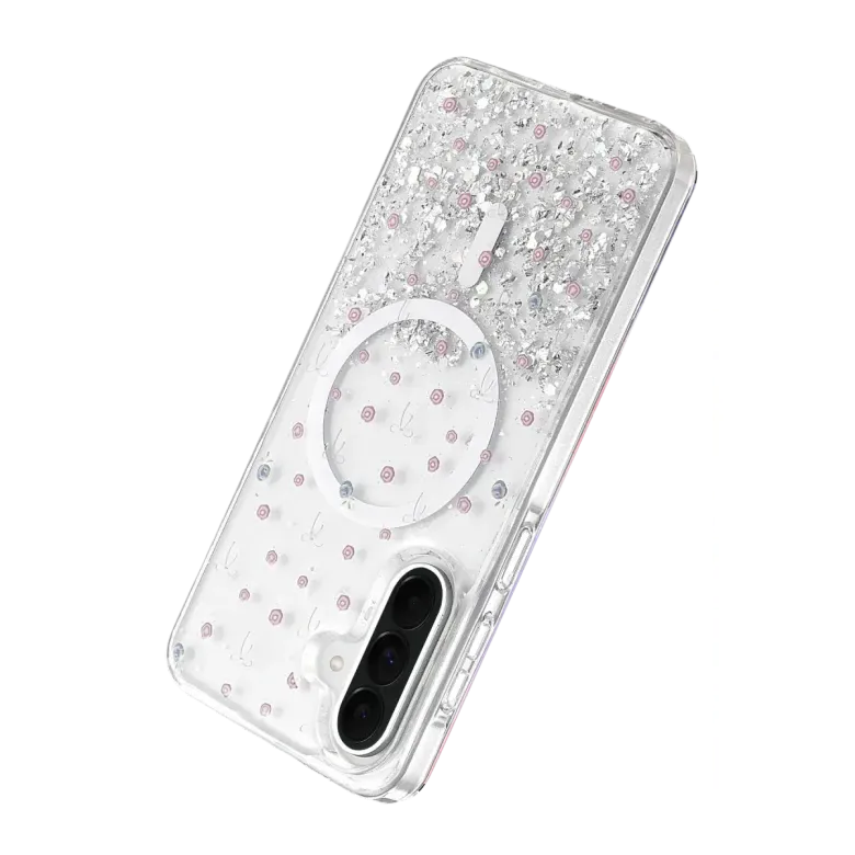 Onegif Samsung Galaxy A56 Misk Simli Magsafe Kapak - Desen 1
