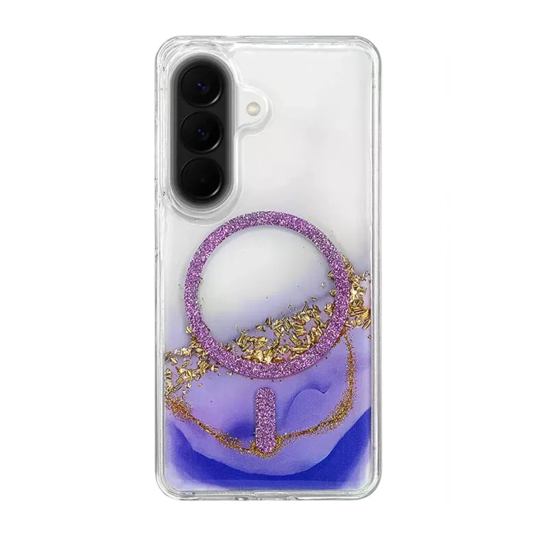 Onegif Samsung Galaxy A57 5g Lotus Simli Magsafe Kapak - Mor