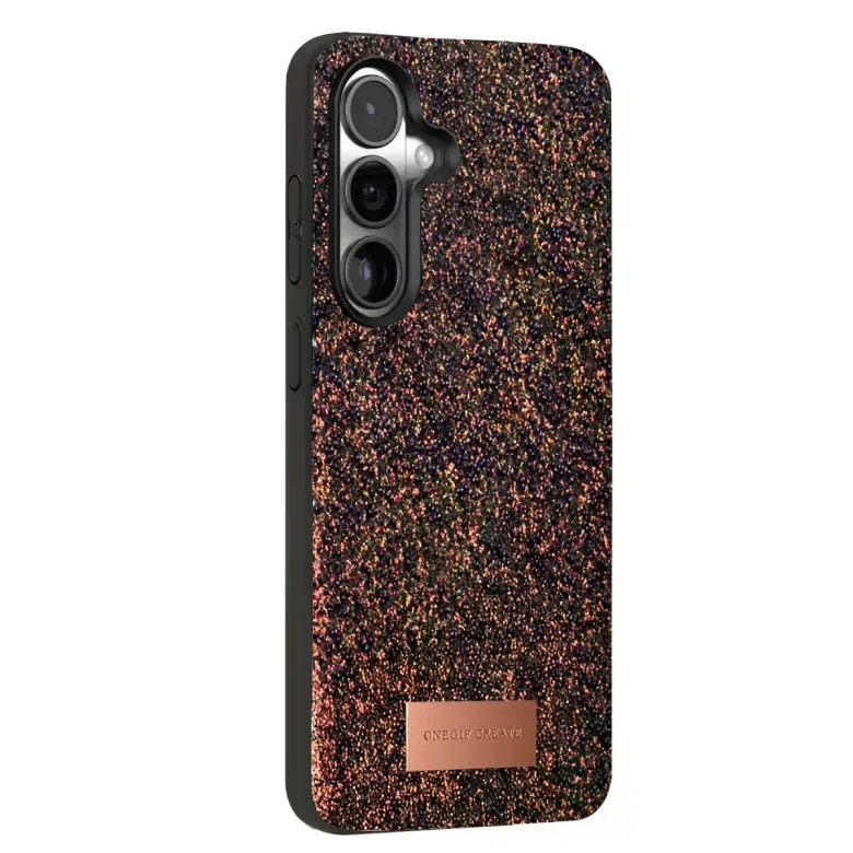 Onegif Samsung Galaxy S24 Plus Bright Simli Kapak - Derin Mor