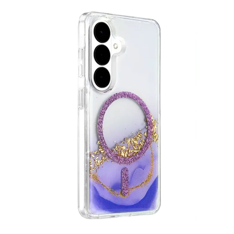 Onegif Samsung Galaxy S26 Lotus Simli Magsafe Kapak - Mor