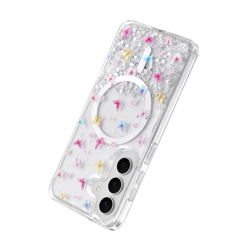 Onegif Samsung Galaxy S26 Misk Simli Magsafe Kapak - Desen 4