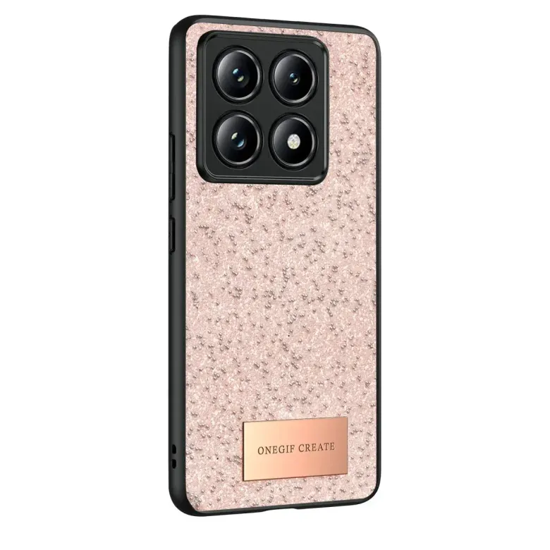 Onegif Xiao 14t Pro Bright Simli Kapak - Pembe