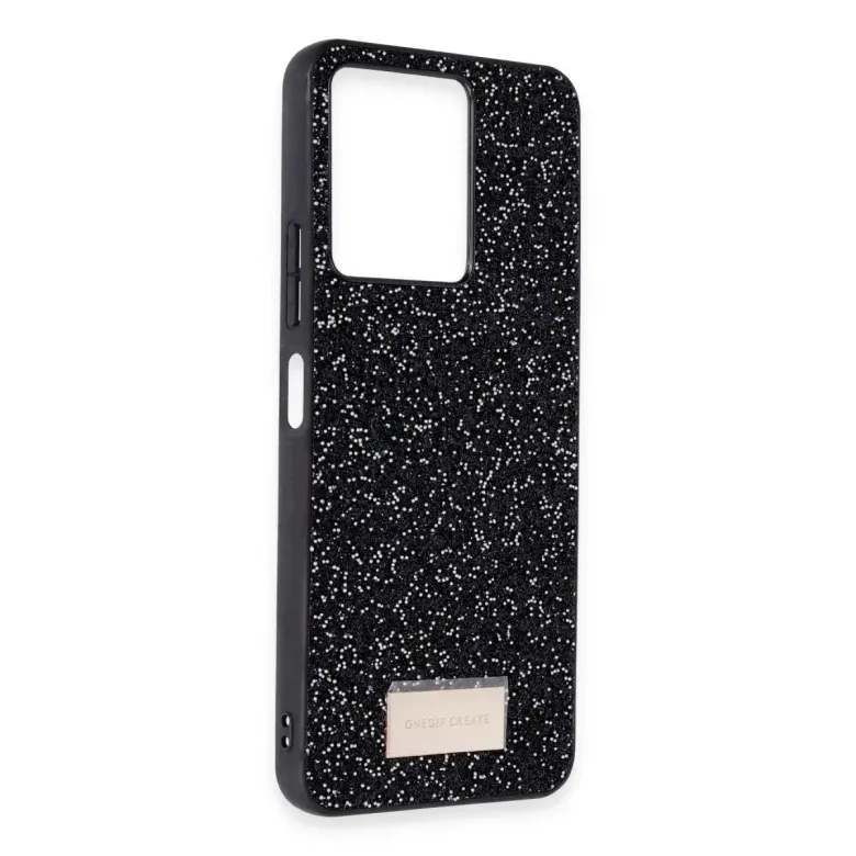 Onegif Xiaomi Redmi 13c Bright Simli Kapak - Gümüş