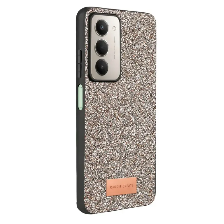 Onegif Xiaomi Redmi 15 4g Bright Simli Kapak - Gümüş