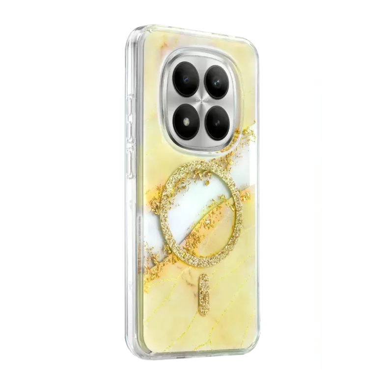 Onegif Xiaomi Redmi Note 15 Pro 4g Lotus Simli Magsafe Kapak - Gümüş