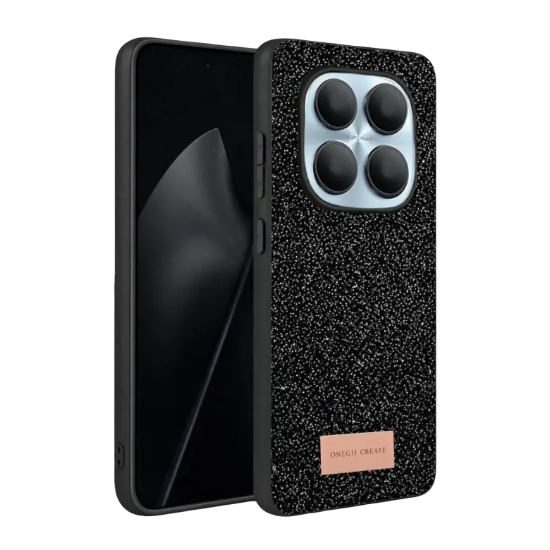 Onegif Xiaomi Redmi Note 15 Pro 5g Bright Simli Kapak - Siyah