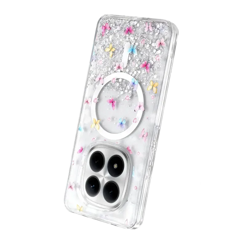 Onegif Xiaomi Redmi Note 15 Pro Plus 5g Misk Simli Magsafe Kapak - Desen 4