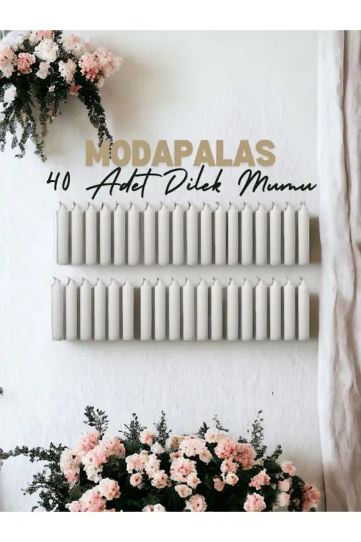 Online Kapında Gereç-006 Ekonomik Lux Mum 40'lı (10Cm)