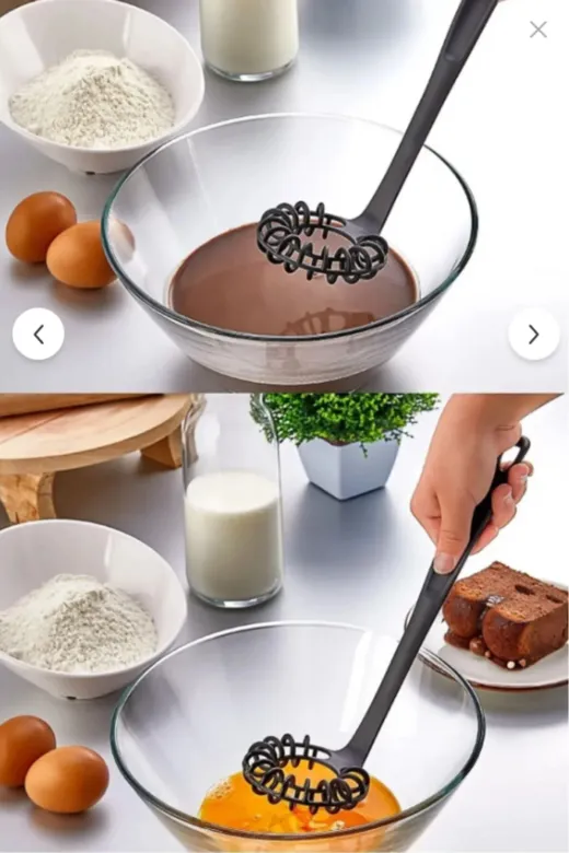 Online Kapında Mutfa-013548 Lüks Pratik Spiral Karıştırıcı Çırpıcı Kahve Süt Köpürtücü Karıştırıcı