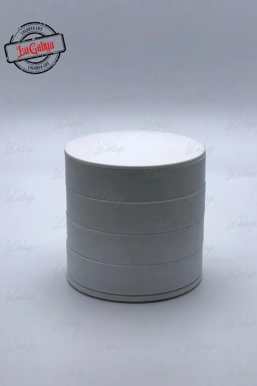 Online Kapında TYCD509799E177B700 Lüks 4 Katlı Silindir Döner Takı Aksesuar Makyaj Yüzük Küpe Toka Kutusu Organizeri (10X10Cm)