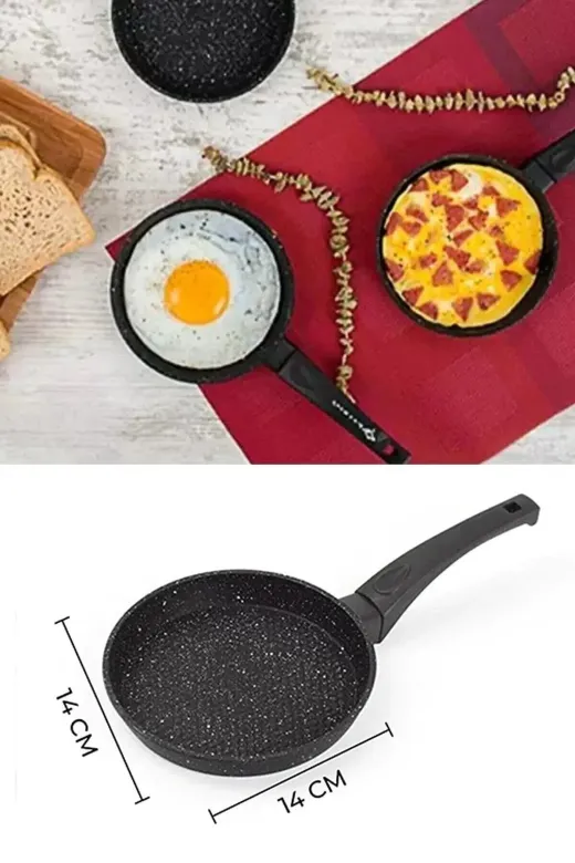 Online Kapında TYCD85C24207A2F200 Lüks Paslanmaz Çelik Döküm Mini Sos Vog Tavası Yumurta Tavası Sosluk 14Cm