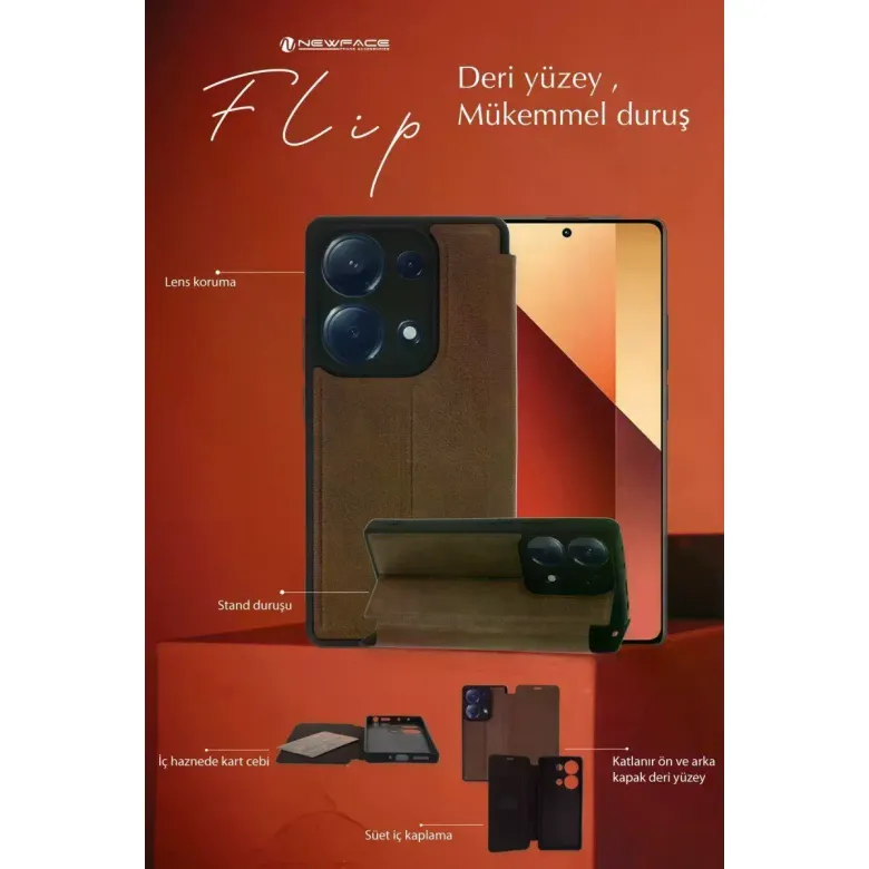 Oppo A38 Kılıf Flip Cover - Koyu Yeşil