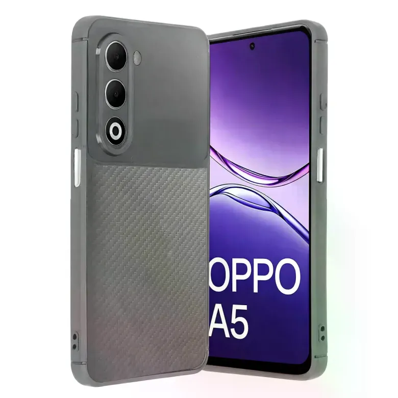 Oppo A5 4g Auto Focus Karbon Kapak - Gri