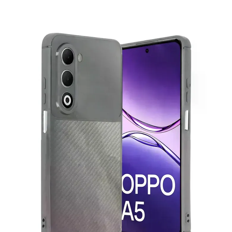 Oppo A5 4g Auto Focus Karbon Kapak - Gri