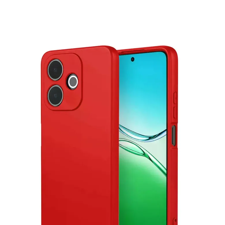 Oppo A5 Pro 4g First Silikon - Kırmızı