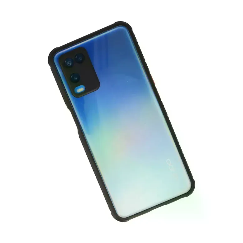 Oppo A54 4G Kılıf Miami Şeffaf Silikon - Siyah