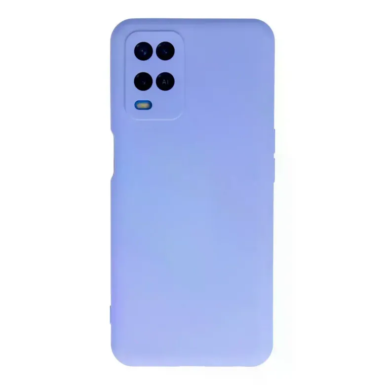 Oppo A54 4G Kılıf Nano içi Kadife Silikon - Lila