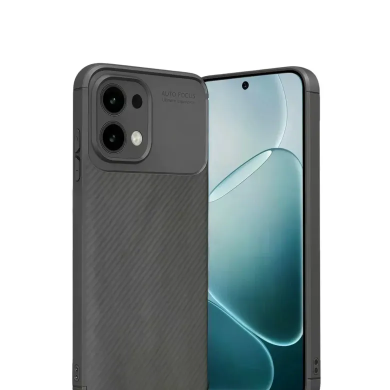 Oppo A6 Pro 4g Auto Focus Karbon Kapak - Gri