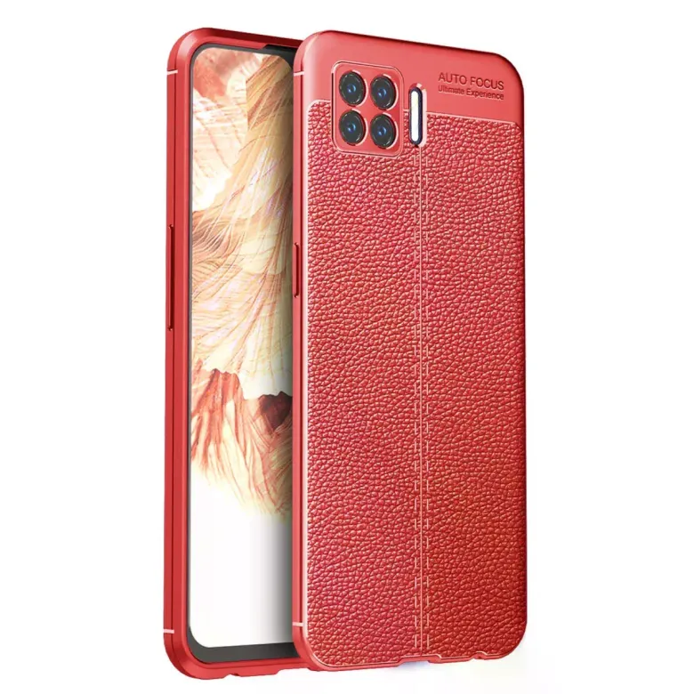 Oppo A73 Kılıf Auto Focus Kapak - Kırmızı