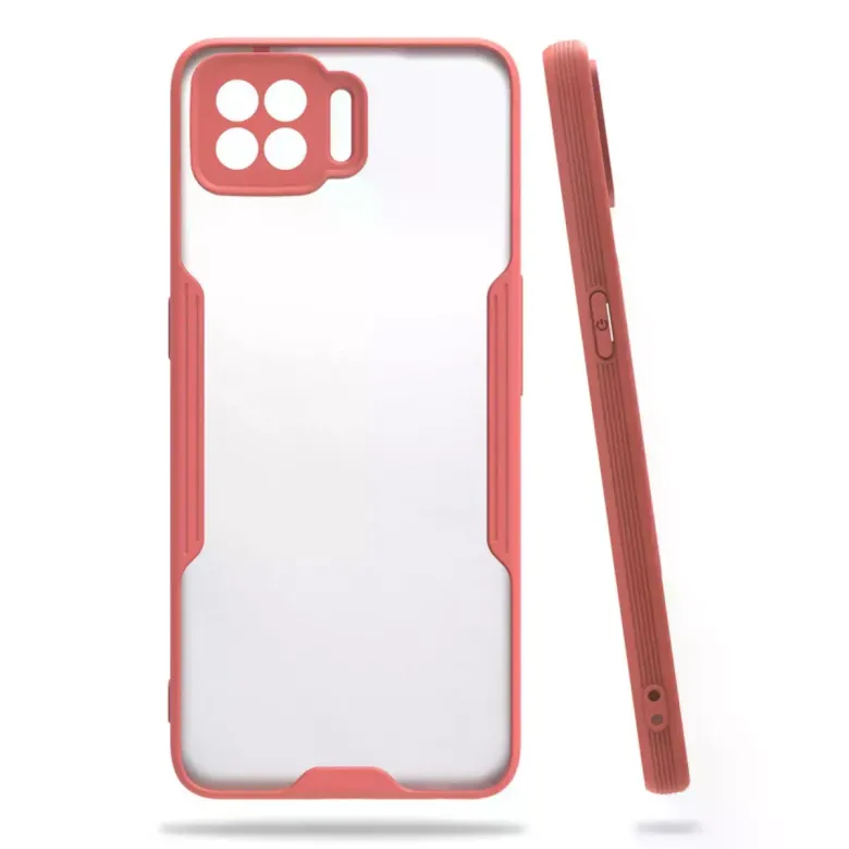 Oppo A73 Kılıf Platin Silikon - Pembe