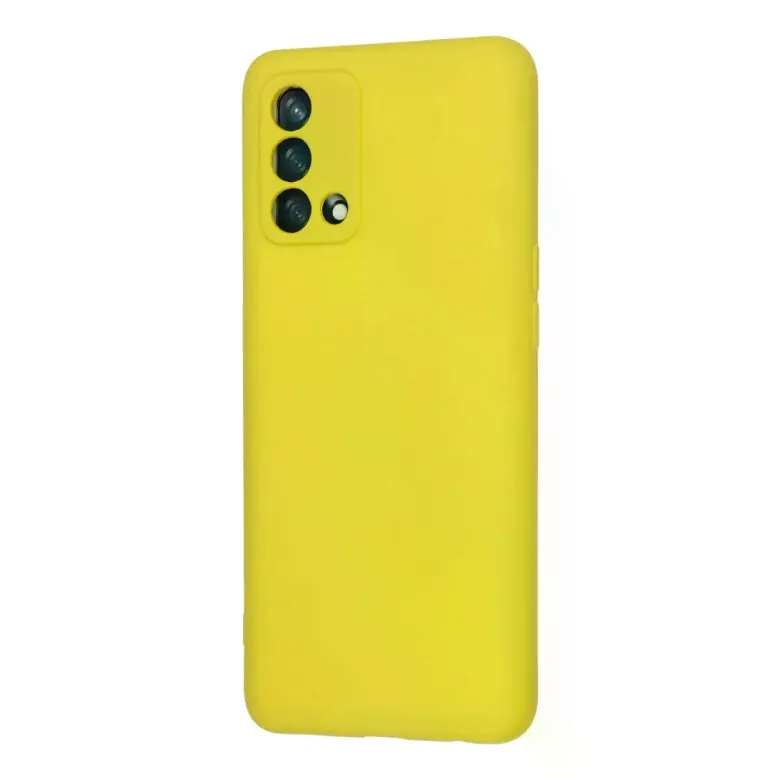 Oppo A74 4G Kılıf Nano içi Kadife Silikon - Sarı