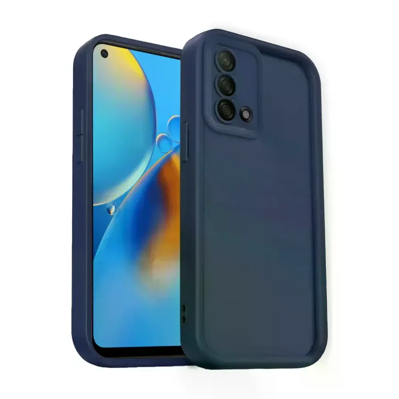 Oppo A74 4g Kılıf Viera Silikon - Lacivert