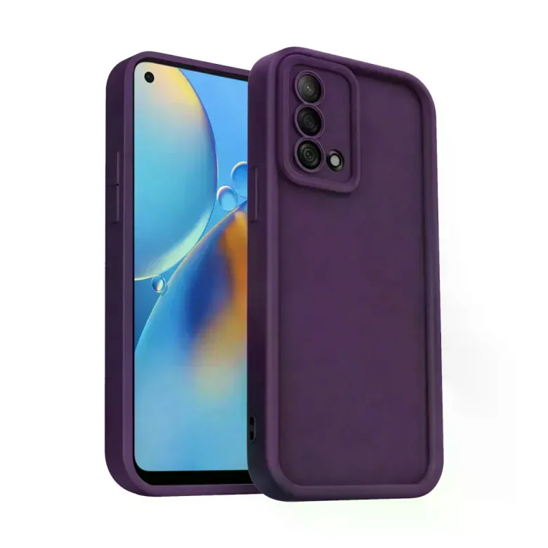 Oppo A74 4g Kılıf Viera Silikon - Mürdüm